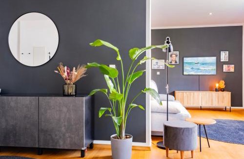 Memmingen Apartment | stycoz - Modernes Loft - 80 m2 - Küche - Parken