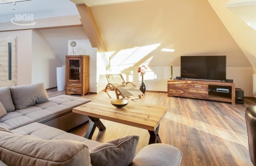 Monchgut-Granitz Apartment | Suite ODINS HALLE - Odins Blick Wohnung 8 - direkt am Privatstrand, Sauna, Garten