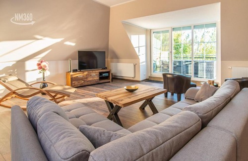 Monchgut-Granitz Apartment | Suite ODINS HALLE - Odins Blick Wohnung 8 - direkt am Privatstrand, Sauna, Garten