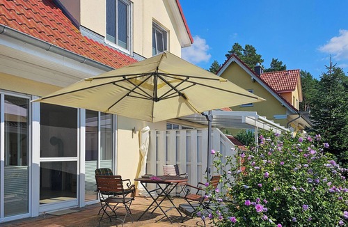 Korswandt House | Sunny holiday home with terrace, fireplace, sauna for a relaxing holiday