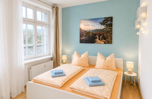 Sebnitz Apartment | Urlaubsmagie - Ferienwohnung Haselmaus - Gemeinschaftsgarten, Sauna & Saisonaler Pool - HW3