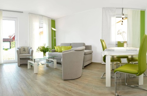 Kirchdorf Apartment | Vacation Rental, Apartment 2 in the Am Krabbenweg Building with a Large Terrace