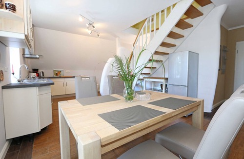 Ostseebad Baabe Apartment | Vacation apartment Lütt Matten 02 with south/west-facing balcony - CSP: Appartementhaus Lütt