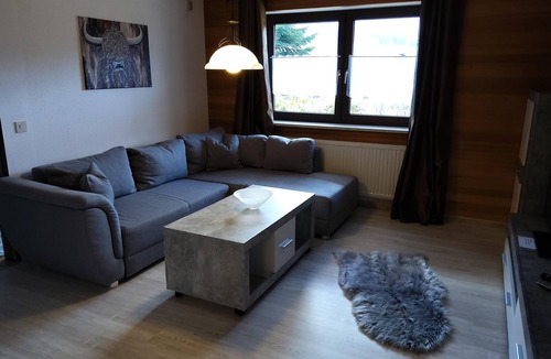 Arrach Apartment | Vacation Apartment "Oehlenschlaeger Nr. 53 EG" with Mountain View, Terrace and Garden