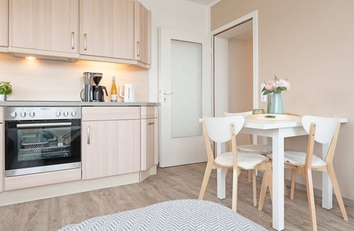 Haffkrug Apartment | Vacation apartment Studio 57 with 2 balconies in Haus Seetempel in Scharbeutz