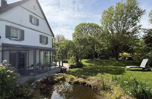 Schrozberg House | Vacation home at the gates of Rothenburg, ob der Tauber - with garden, conservatory, sauna and tiled stove.