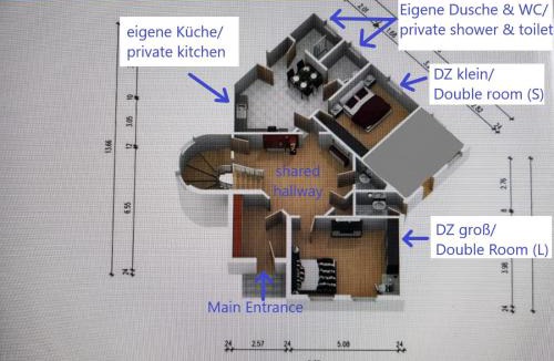 Lubeck City Centre House | VILLA HanseART Lübeck - Privatzimmer in zentraler Lage