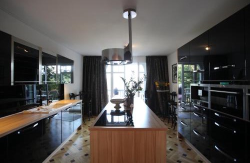 Bad Schandau Apartment | Villa Sonnenburg - Blick auf die Stadt und die Elbe - Parkplätze