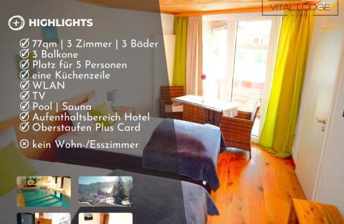 Kalzhofen Apartment | Vital Lodge Allgäu mit Oberstaufen PLUS