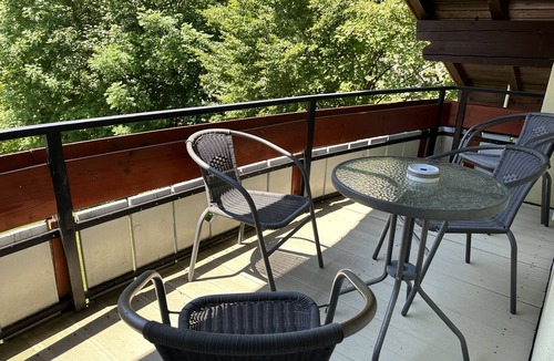 Unterjoch Apartment | VYLD: Eagle view mountain view and fireplace