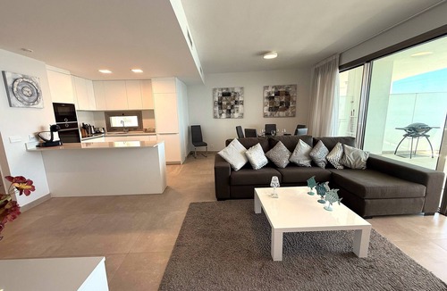 Las Lagunas Apartment | Wonderful sea views, super modern building with swimming pool and gym.