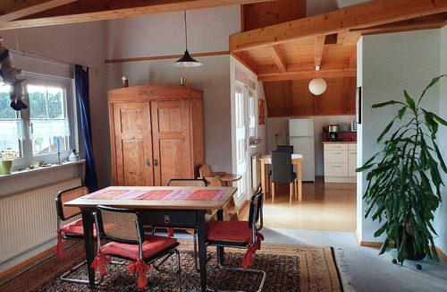 Wutoeschingen Apartment | Wutachtal Apartment with Sauna, Shared Garden, Balcony, and Wi-Fi