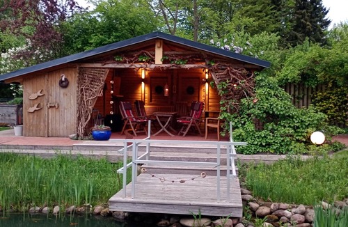 Luckau Apartment | You will find a peaceful idyll and relaxation here in the Apartment-Feldsteingarten.