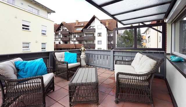 2-room apartment in prime city center location with terrace & DreiWelten-Card