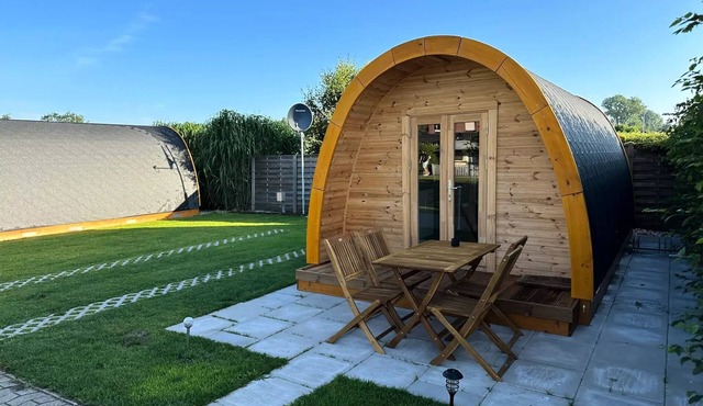 4-person camping pod