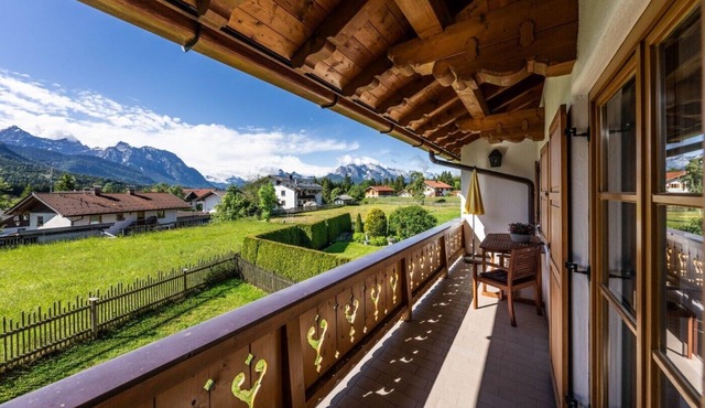 4-star vacation apartment - Haus Lara apartment 2 for 2 with terrace & mountain view in Wall