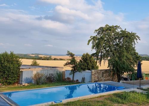 Alte Scheune Rietzschelhof mit Pool