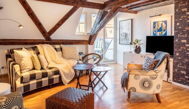 Apartment 'Above the Roofs' with Mountain View, Balcony and Wi-Fi