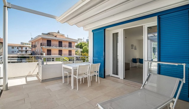 Apartment 'Blu Village' with Shared Pool, Private Terrace, and Air Conditioning