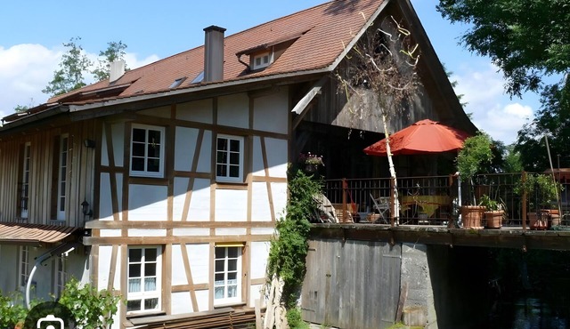 Apartment 'Ferienwohnung Bretterschlupf' with Shared Garden, Balcony and Wi-Fi