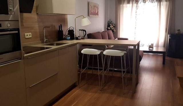 Apartment in the historic center with pool and fireplace for winter