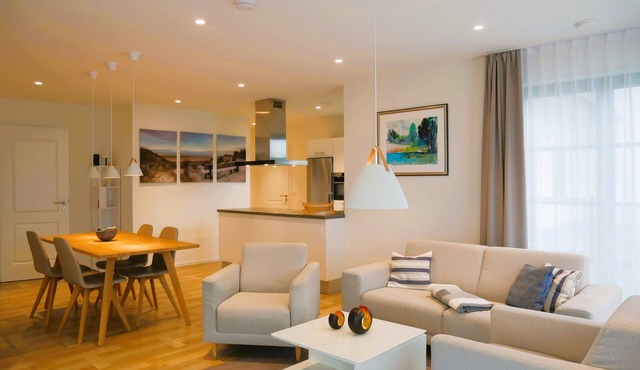 Apartment mit Terrasse - Jean Sibelius - Inseldomizil Stolpe - Urlaub Unter Reet auf Usedom