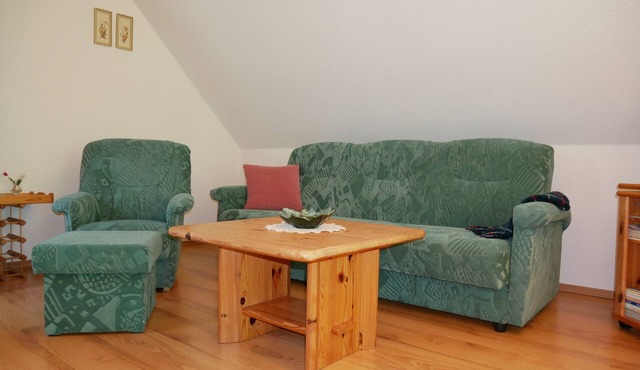 Apartment with balcony - Schwalbenhof Görke, quiet location, balcony or terrace