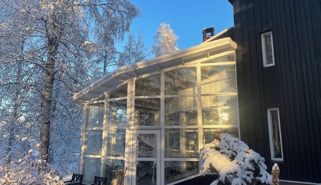 Arctic Black House, Big Wooden Family House.