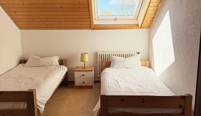 Beautiful garden apartment with a view of the Hegau countryside.