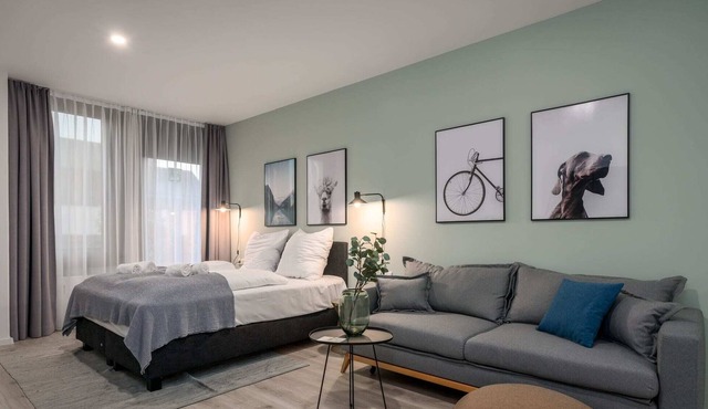 ☆BRIGHT: City Center for 4 | Kitchen | RoofTerrace