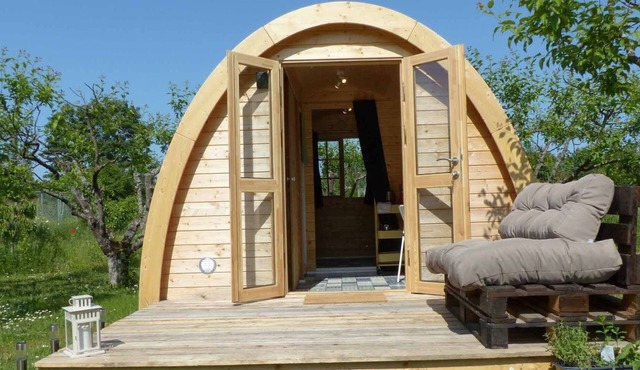 Campingpod - Zurück zum Wesentlichen - mit Kleinem Dusch-/wc-bereich