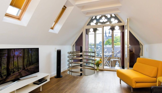 Cathedral view suite with 2 bedrooms and 2 bathrooms on the 4th and 5th floor