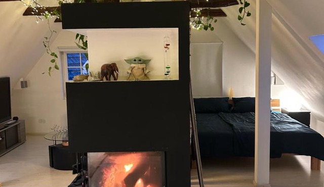 Charmantes und geräumiges Loft im DG eines Fachwerkhauses