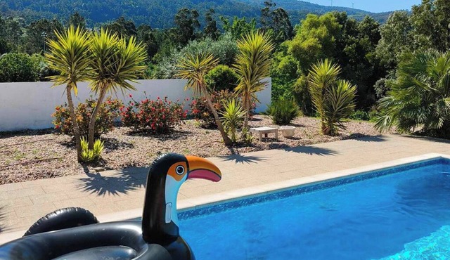 Classy villa with lovely views to the hills over serene meadowlands
