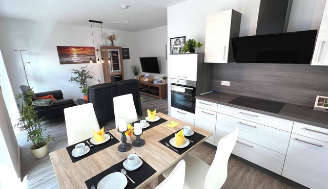 "elstar" - Barrierefreies Ferienhaus mit Carport Terrasse Netflix Free Wifi