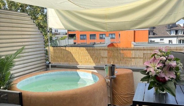 Executive Maisonette Penthouse Loft, Rooftop Pool, Central Hannover and Direct Messe Connection
