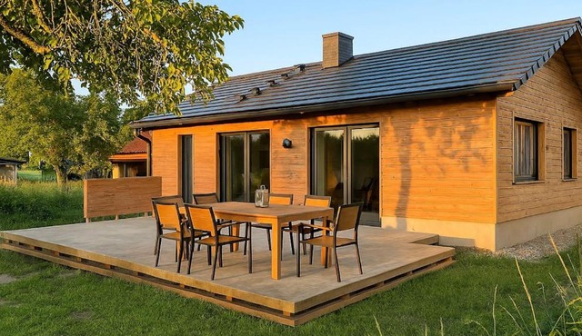 Exklusives Ferienhaus im Erstbezug mit unverbautem Blick auf das Salzhaff
