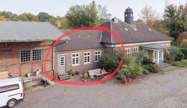 Feel-good idyll in the old Davensberg train station - pet-friendly and close to nature
