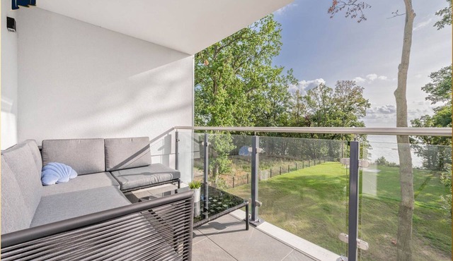 Ferienwohnung Haffblick 8 - "exklusives 61m² Apartment mit Haff-blick Ruhige Lage Balkon & Wlan