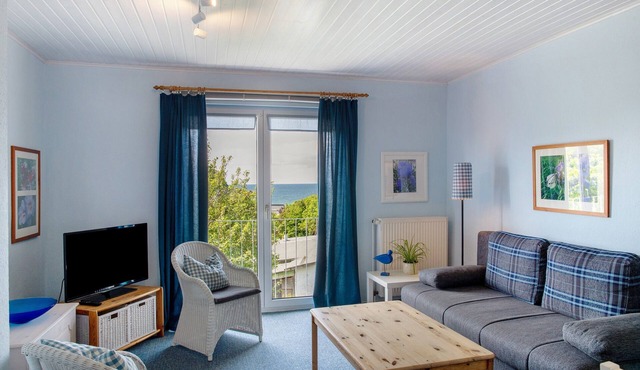 Holiday flat 'Möve ABA Apartment 44' with sea view, communal garden and WiFi