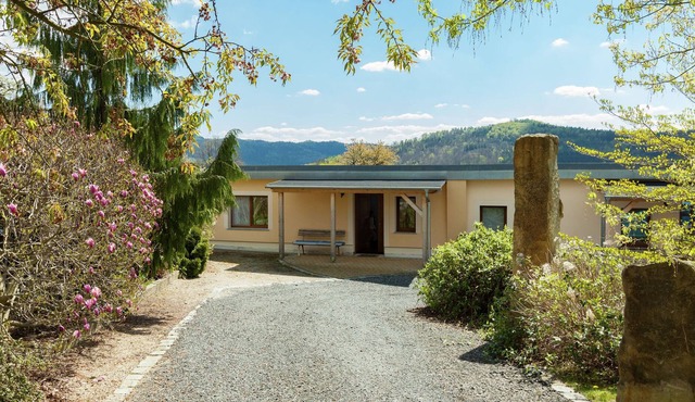 Holiday home right in the heart of Saxon Switzerland with garden pool and amazing view