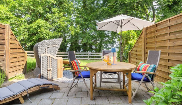 Holla die Boddenfee @Höfthus 68sqm own entrance thatched roof terrace sea view
