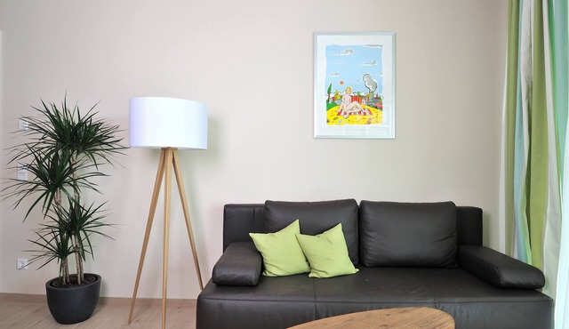 Linden-Palais apartment 11 - 2 rooms, south-facing terrace, close to the beach & WLAN for up to 4 people