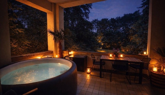 Live Like Royalty – Exclusive Belle Étage with Winter Garden, Veranda & Jacuzzi