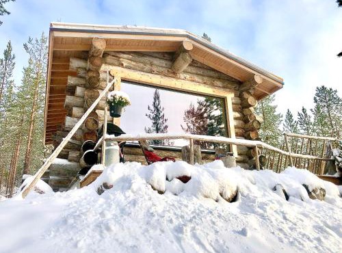 Log Cabin with Private Sauna & Hot Tub by Invisible Forest Lodge - Adults Only