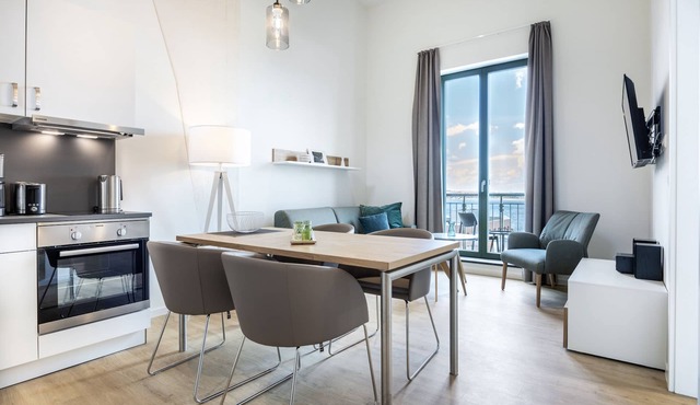 Luxus-apartment mit Galerieschlafzimmer, Dachterrasse und Einmaligem Hafenblick!