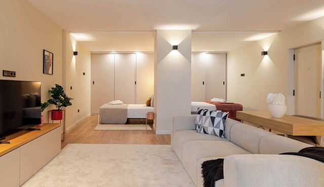 Modern Studio, Open Plan Elegance by HostWise