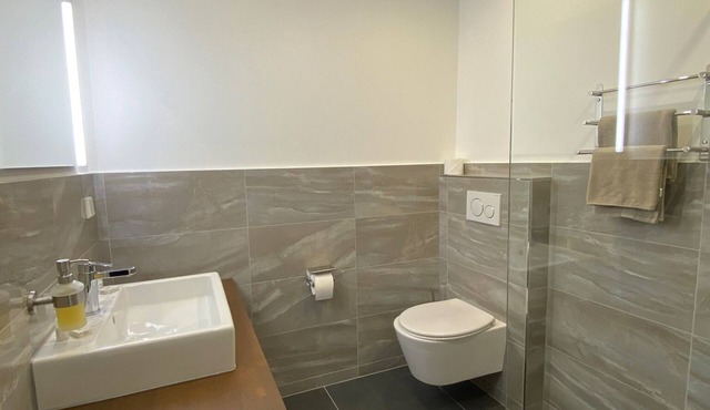 Newly renovated, bright apartment with terrace, 2 minutes' walk from Lake Constance