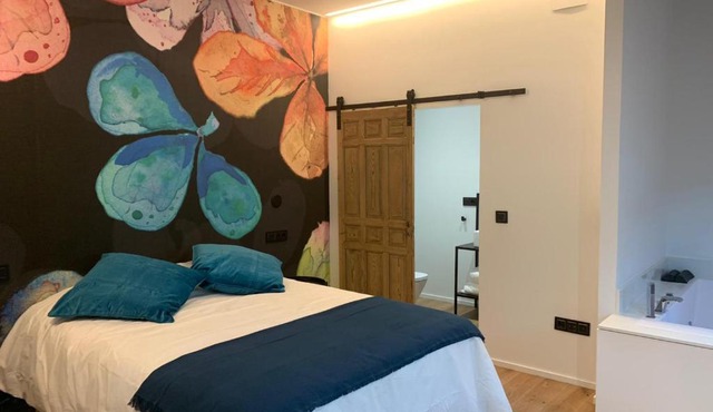 Párpados, casa con jacuzzi para dos