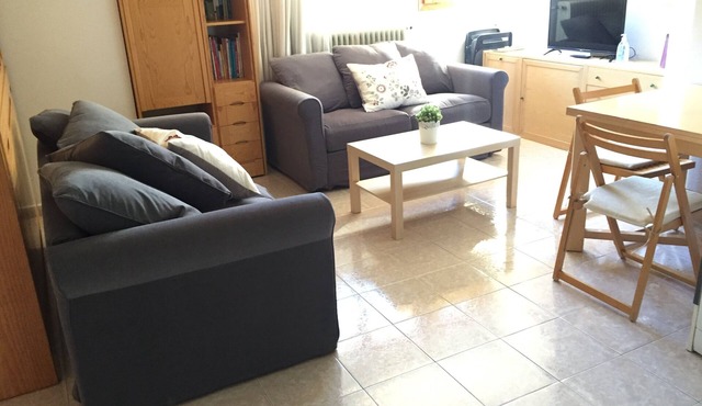 Penthouse in Biescas with pool, tennis and barbecue